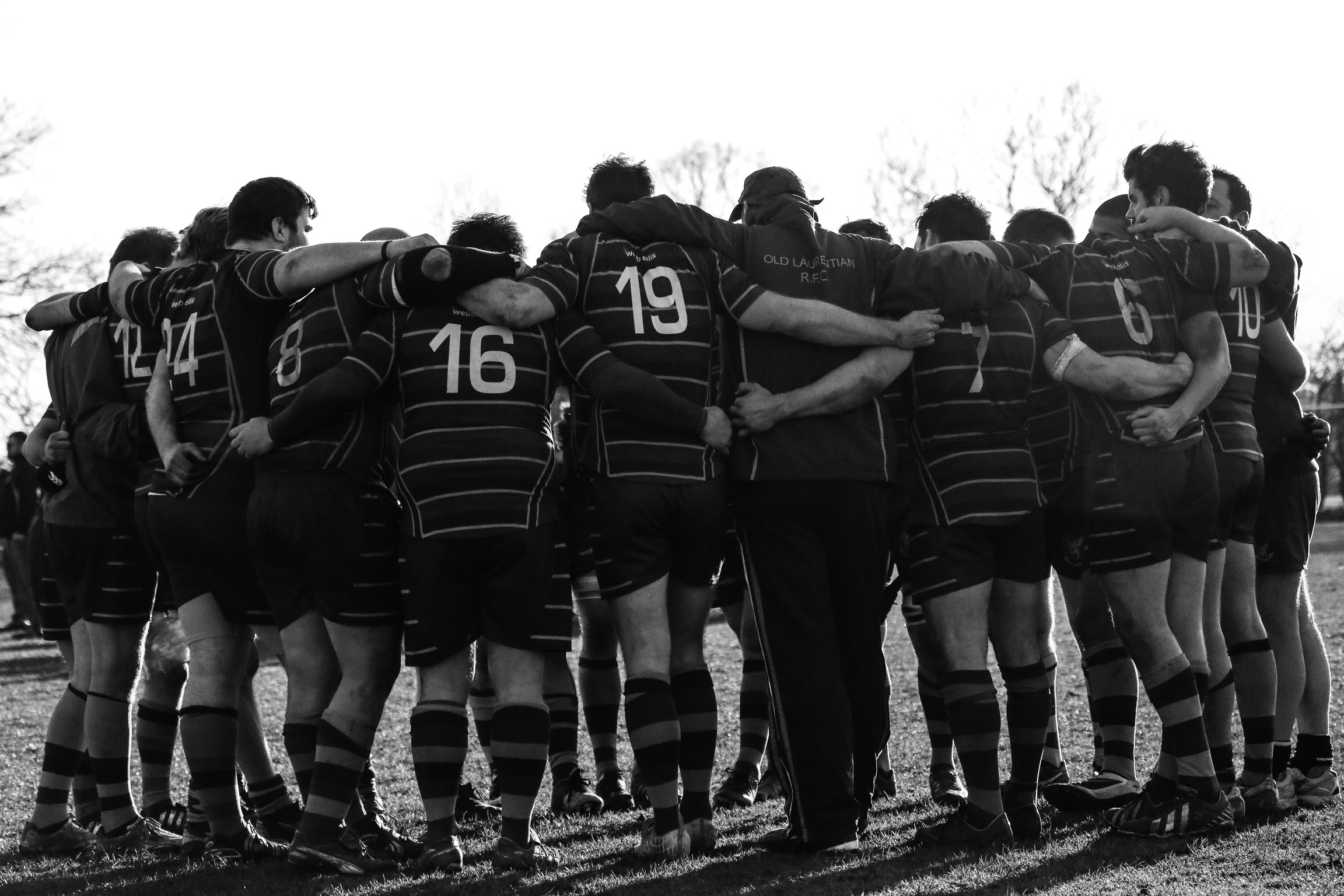 Rugby Team Before Match